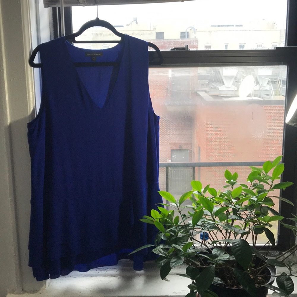 XL Short Sleeved Blouse, Blue